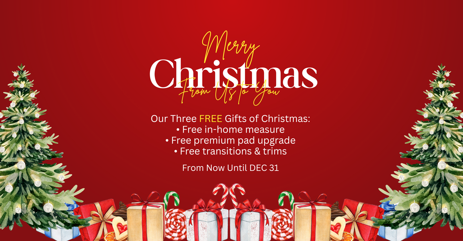 Christmas Gift from Us to You - Now Until Dec 31