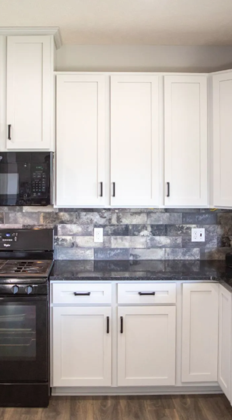 White kitchen cabinets